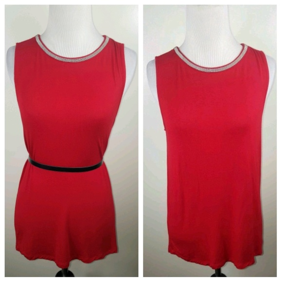 Banana Republic Red Soft Loose Sleeveless Tank Top - Picture 4 of 8